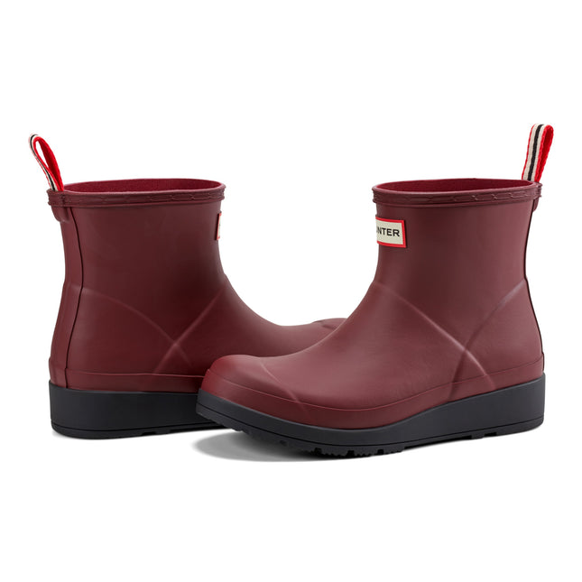 HUNTER W PLAY SHORT BOOT WOMEN RAIN BOOTS - Red