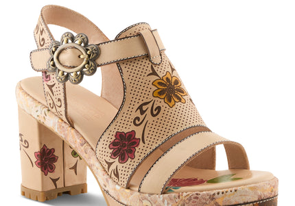L'ARTISTE JAWDROP WOMEN SANDALS - Beige Multi