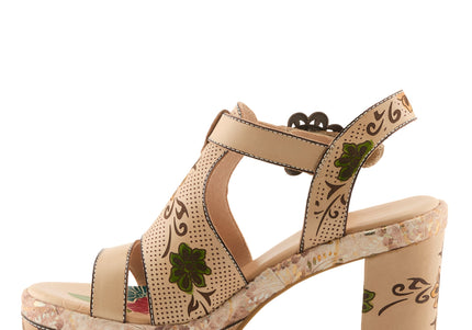 L'ARTISTE JAWDROP WOMEN SANDALS - Beige Multi