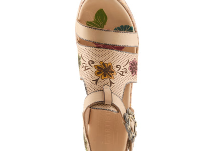 L'ARTISTE JAWDROP WOMEN SANDALS - Beige Multi