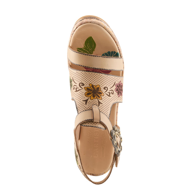 L'ARTISTE JAWDROP WOMEN SANDALS - Beige Multi