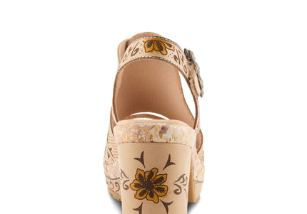 L'ARTISTE JAWDROP WOMEN SANDALS - Beige Multi