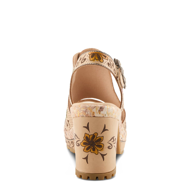 L'ARTISTE JAWDROP WOMEN SANDALS - Beige Multi