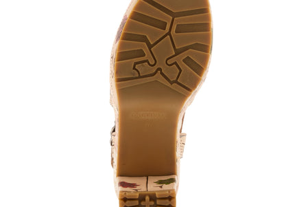 L'ARTISTE JAWDROP WOMEN SANDALS - Beige Multi