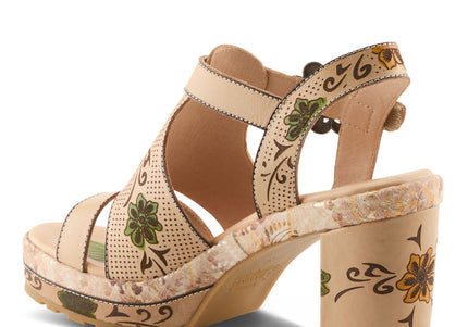 L'ARTISTE JAWDROP WOMEN SANDALS - Beige Multi