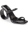 Black Crinkle Patent / 6 / Medium