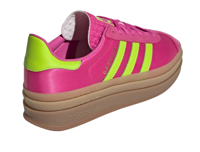 ADIDAS GAZELLE BOLD WOMEN SNEAKERS - Semi Lucid Fuchsia/Solar Slime/Gold Metallic