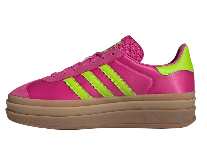 ADIDAS GAZELLE BOLD WOMEN SNEAKERS - Semi Lucid Fuchsia/Solar Slime/Gold Metallic