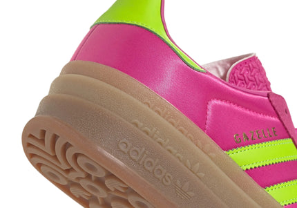 ADIDAS GAZELLE BOLD WOMEN SNEAKERS - Semi Lucid Fuchsia/Solar Slime/Gold Metallic