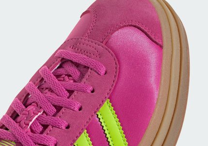 ADIDAS GAZELLE BOLD WOMEN SNEAKERS - Semi Lucid Fuchsia/Solar Slime/Gold Metallic