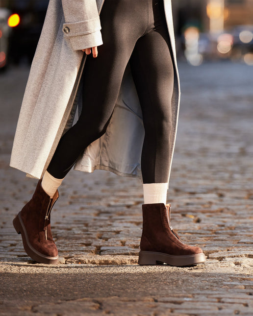 STEVE MADDEN JONES WOMEN BOOTS - Brown Suede