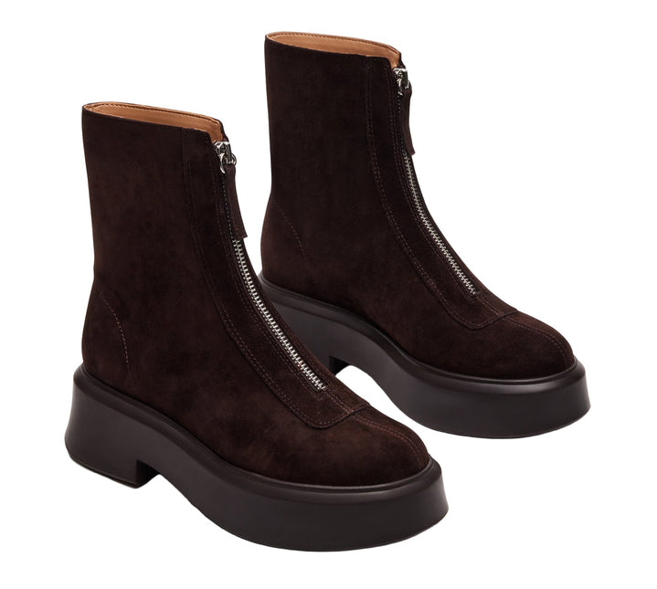 STEVE MADDEN JONES WOMEN BOOTS - Brown Suede