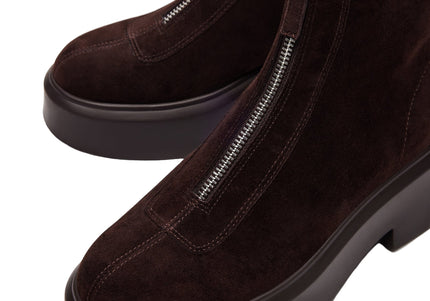 STEVE MADDEN JONES WOMEN BOOTS - Brown Suede
