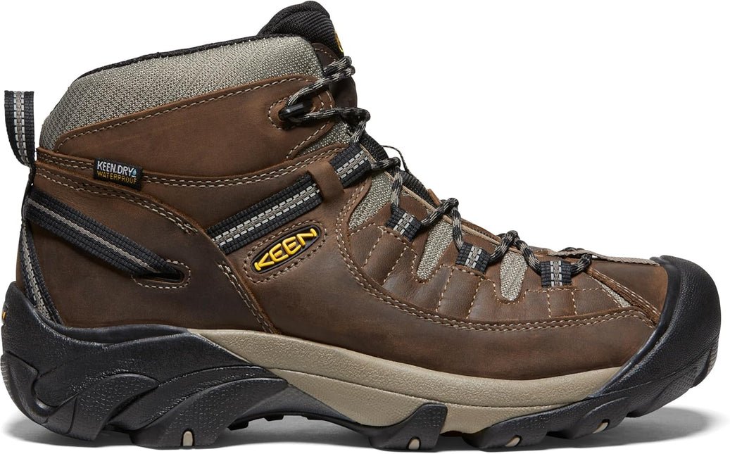 KEEN TARGHEE II MID WP-M MEN BOOTS - Shitake / Brindle