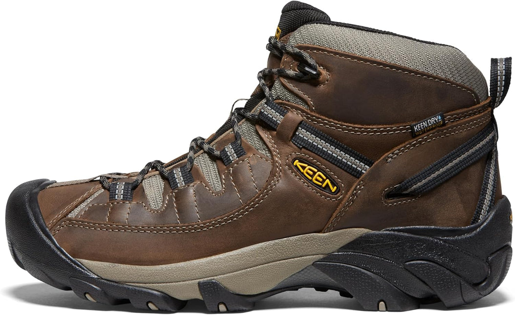 KEEN TARGHEE II MID WP-M MEN BOOTS - Shitake / Brindle
