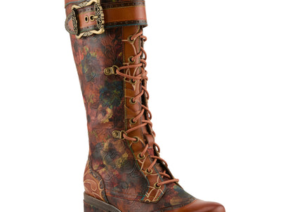 L'ARTISTE KISHA-FALL WOMEN BOOTS  - Camel Multi