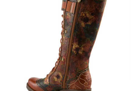 L'ARTISTE KISHA-FALL WOMEN BOOTS  - Camel Multi