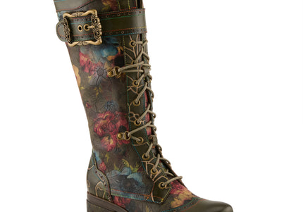 L'ARTISTE KISHA-FALL WOMEN BOOTS  - Olive Multi