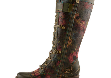L'ARTISTE KISHA-FALL WOMEN BOOTS  - Olive Multi