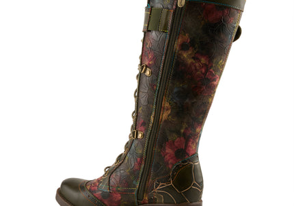 L'ARTISTE KISHA-FALL WOMEN BOOTS  - Olive Multi