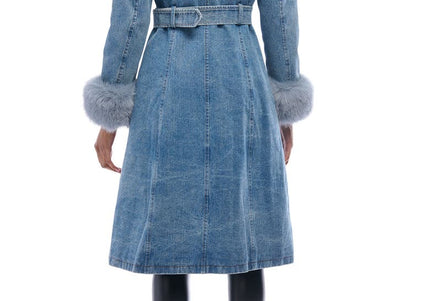 AZALEA WANG KAYA WOMEN COATS - Denim