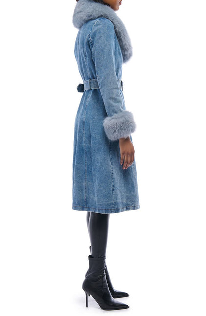 AZALEA WANG KAYA WOMEN COATS - Denim