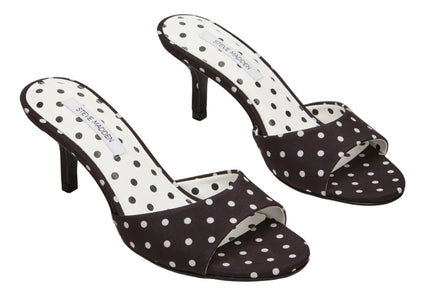 STEVE MADDEN KENDRIX WOMEN MULES - Black / White