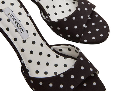STEVE MADDEN KENDRIX WOMEN MULES - Black / White
