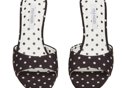 STEVE MADDEN KENDRIX WOMEN MULES - Black / White