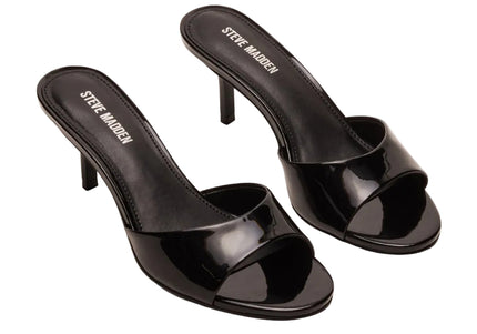 STEVE MADDEN KENDRIX WOMEN MULES - Black Leather