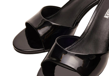 STEVE MADDEN KENDRIX WOMEN MULES - Black Leather