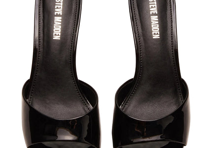 STEVE MADDEN KENDRIX WOMEN MULES - Black Leather