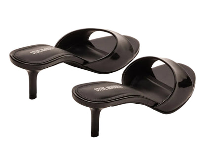 STEVE MADDEN KENDRIX WOMEN MULES - Black Leather