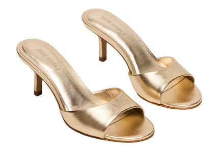 STEVE MADDEN KENDRIX WOMEN MULES - Gold Leather