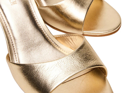 STEVE MADDEN KENDRIX WOMEN MULES - Gold Leather
