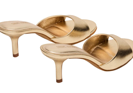 STEVE MADDEN KENDRIX WOMEN MULES - Gold Leather