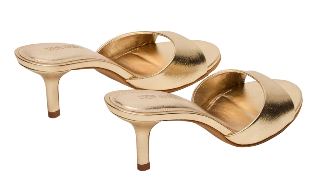 STEVE MADDEN KENDRIX WOMEN MULES - Gold Leather