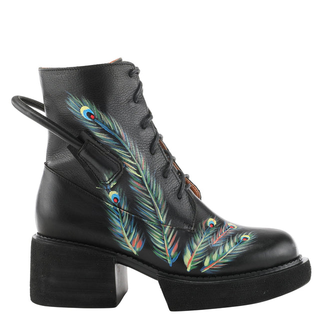LARTISTE FEATHERED WOMEN BOOTS