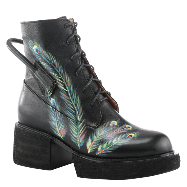 LARTISTE FEATHERED WOMEN BOOTS