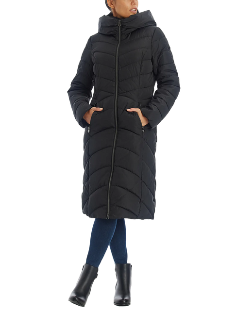 Laundry By Shelli Segal U421865 Cinched Back Puffer Coat NYCK - New York City Kicks