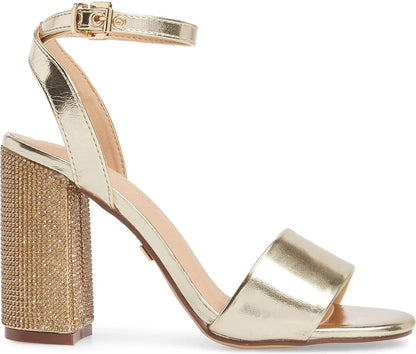 Lauren Lorraine Crystal-encrusted Block Heel