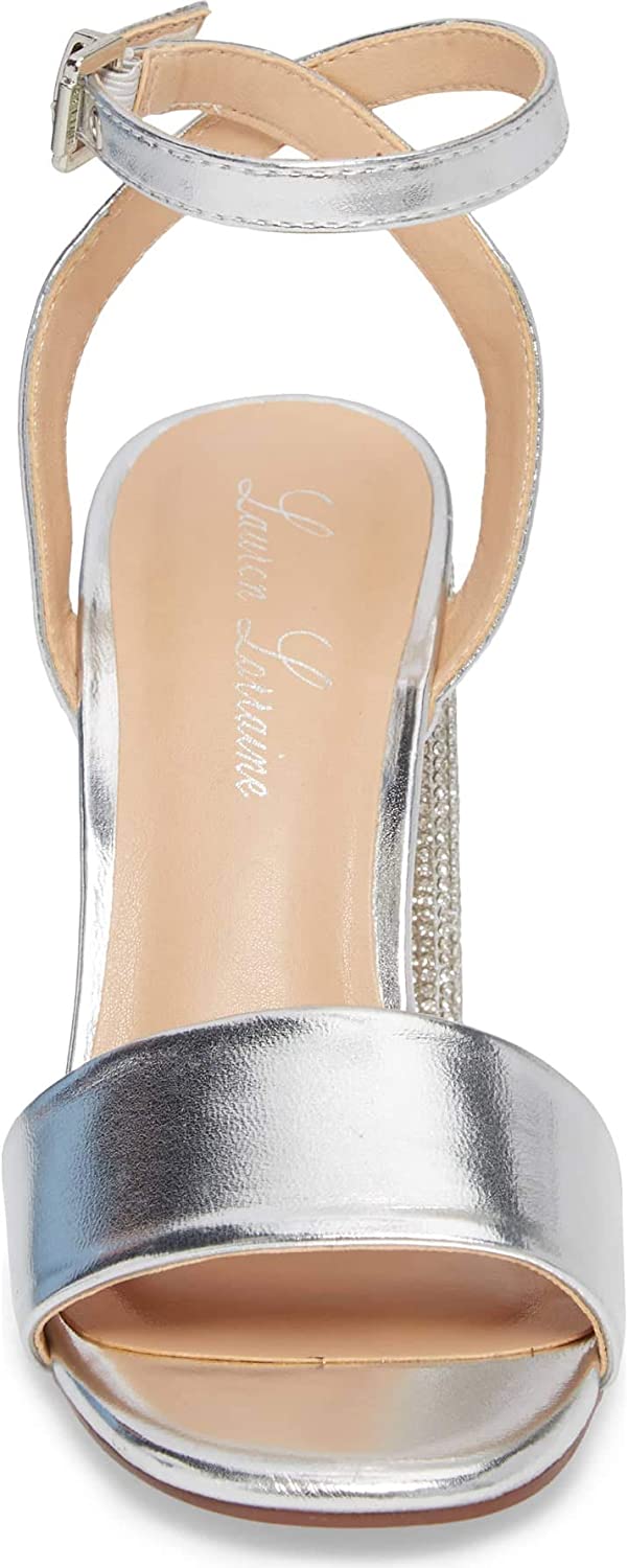 Lauren Lorraine Crystal-encrusted Block Heel