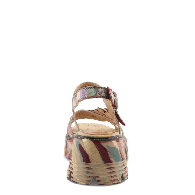L'ARTISTE MACHA WOMEN SANDALS - Plum Multi