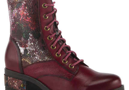 L'ARTISTE MARTY-MET WOMEN BOOTS  - Bordeaux Multi
