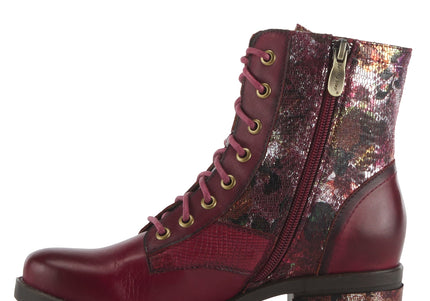 L'ARTISTE MARTY-MET WOMEN BOOTS  - Bordeaux Multi