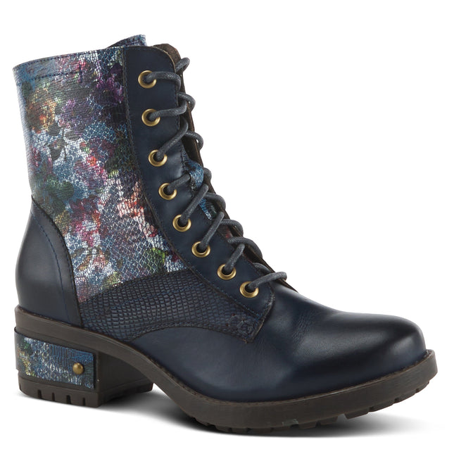 L'ARTISTE MARTY-MET WOMEN BOOTS  - Navy Multi