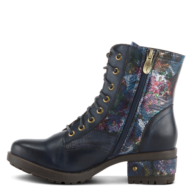 L'ARTISTE MARTY-MET WOMEN BOOTS  - Navy Multi