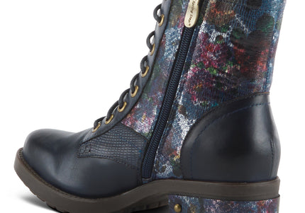 L'ARTISTE MARTY-MET WOMEN BOOTS  - Navy Multi