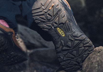 KEEN Men's Targhee IV Waterproof Hiking Shoe Bison/Black - lifestyle