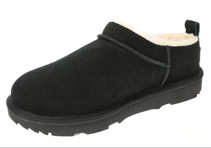 UGG CLASSIC MICRO YOUTH CLOGS - Black